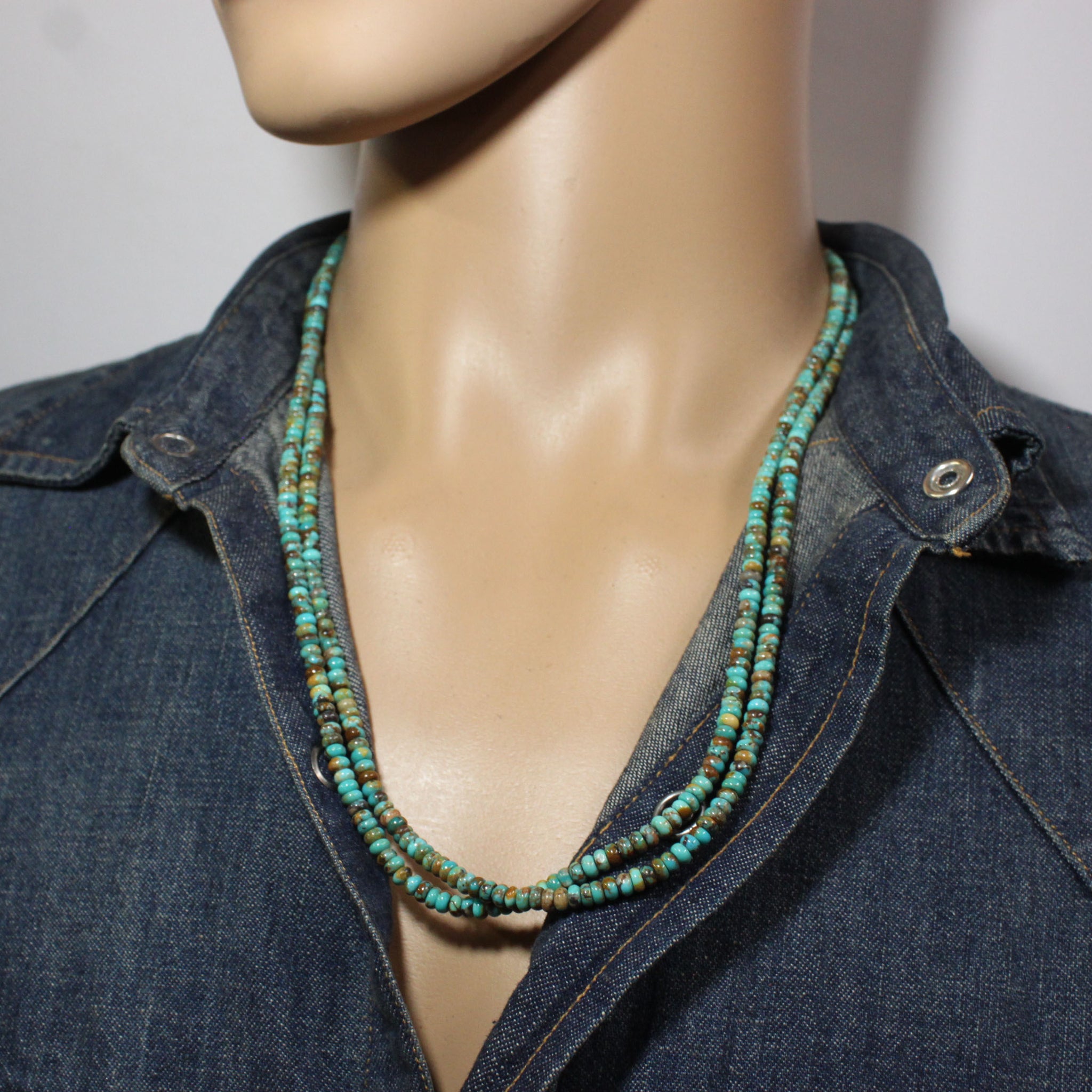 Iron Mountain Turqouise  Necklace by Reva Goodluck