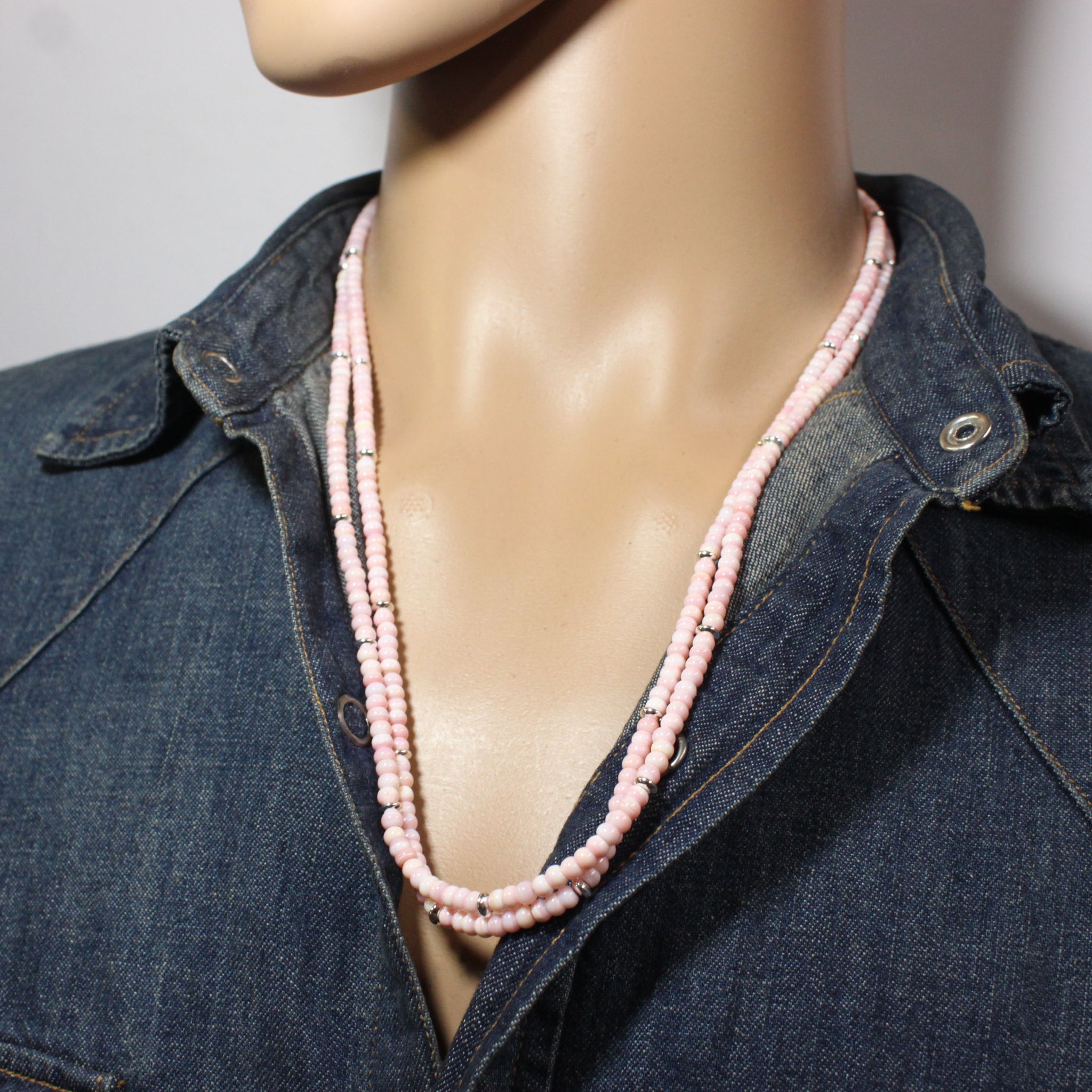 Pink Concho shell Necklace by Reva Goodluck