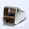 Inlay Ring by Patricia/Edward Becenti- 9.5