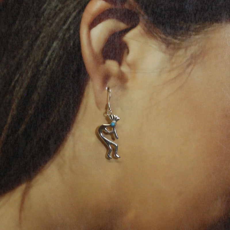 Kokopelli Earrings by Navajo