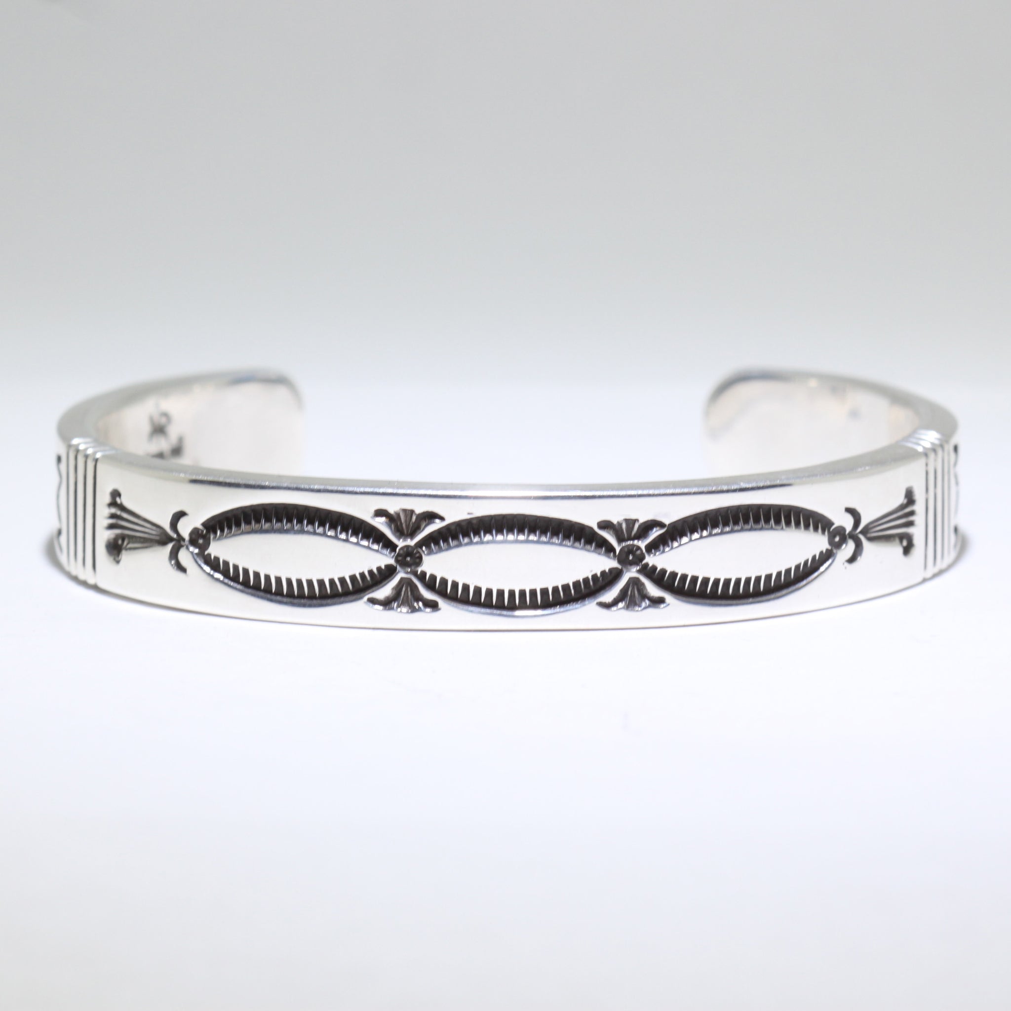 Silver Bracelet by Kenny Redhorse 6-1/2"