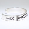 Silver Bracelet by Kenny Redhorse 6-1/2"