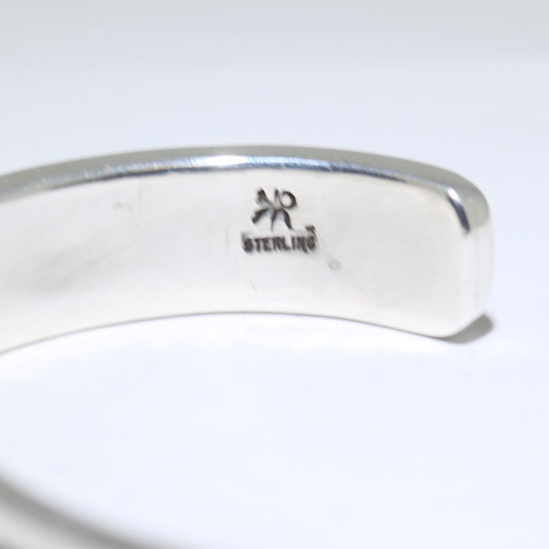 Silver Bracelet by Kenny Redhorse 6-1/2"