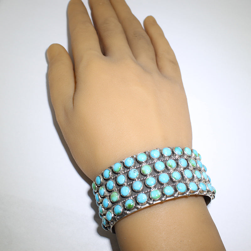 Turquoise Bracelet by Karlene Goodluck 5-3/4"