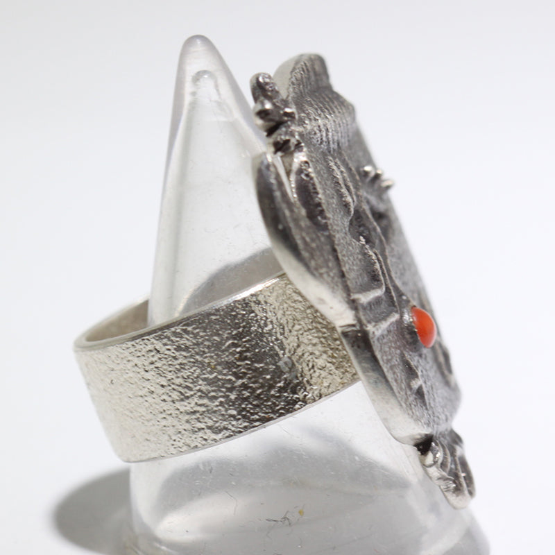 Silver Ring by Lee Begay- 9