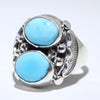 Turquoise Ring by Navajo- 13.5