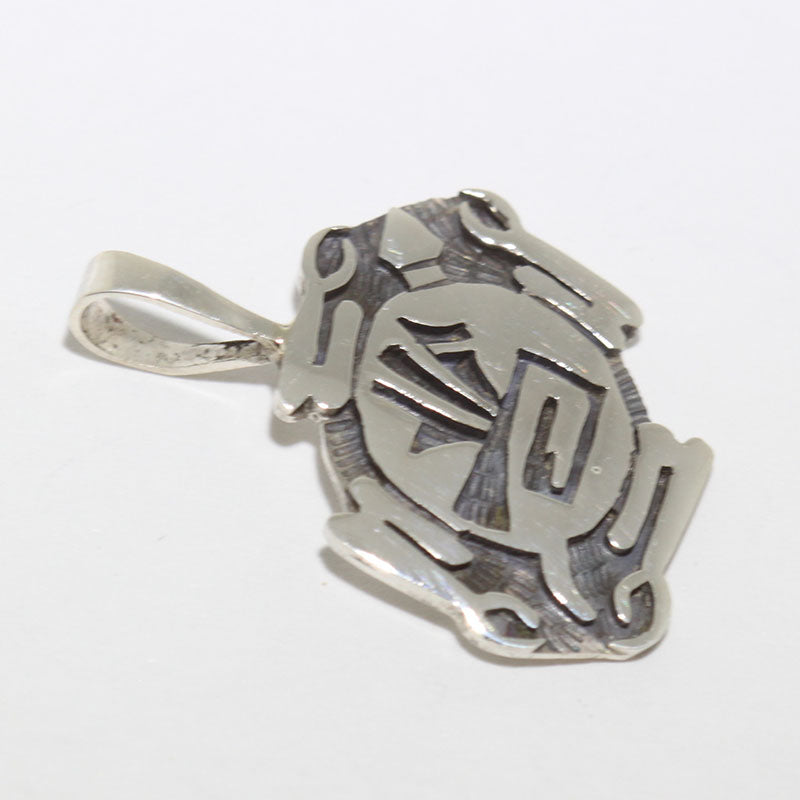 Silver Pendant by Willis Humeyestewa