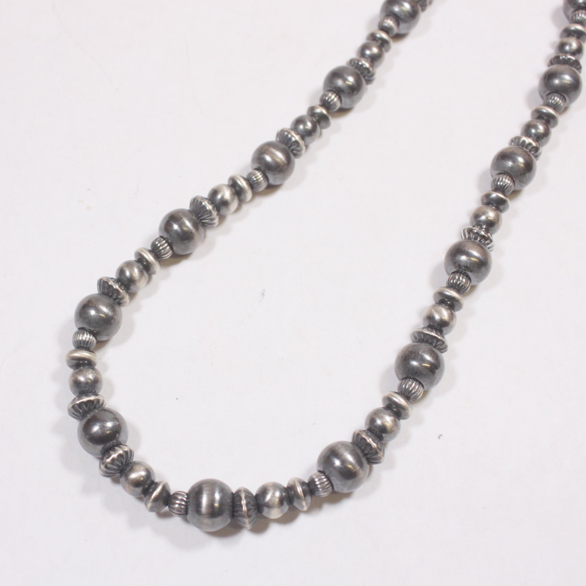 Mix silver beads Navajo Pearls