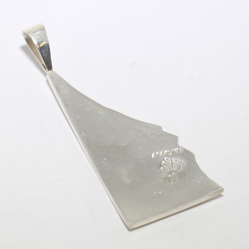 Silver Pendant by Willis Humeyestewa