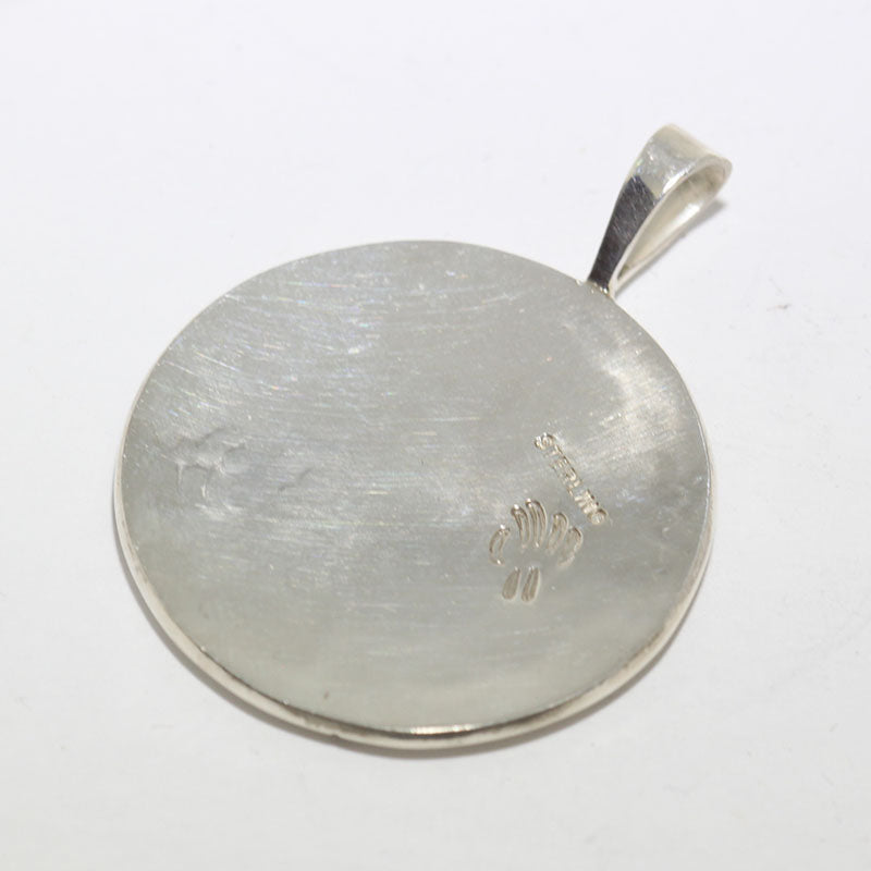 Silver Pendant by Willis Humeyestewa