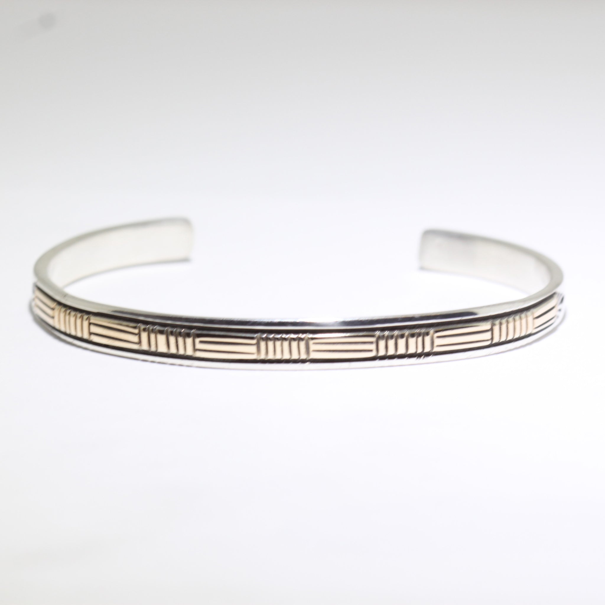 14K & Silver Bracelet by Bruce Morgan (0.20")