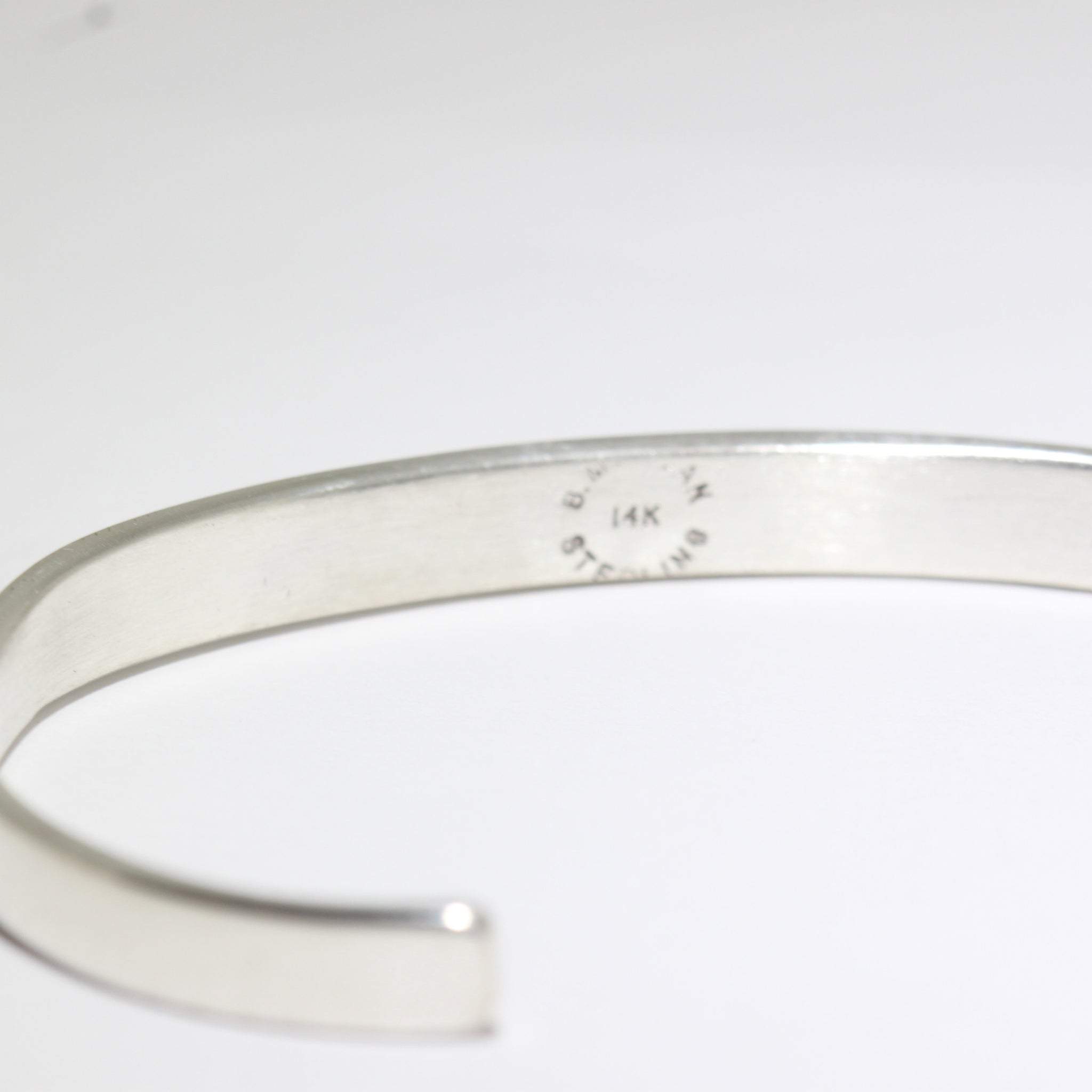 14K & Silver Bracelet by Bruce Morgan (0.20")