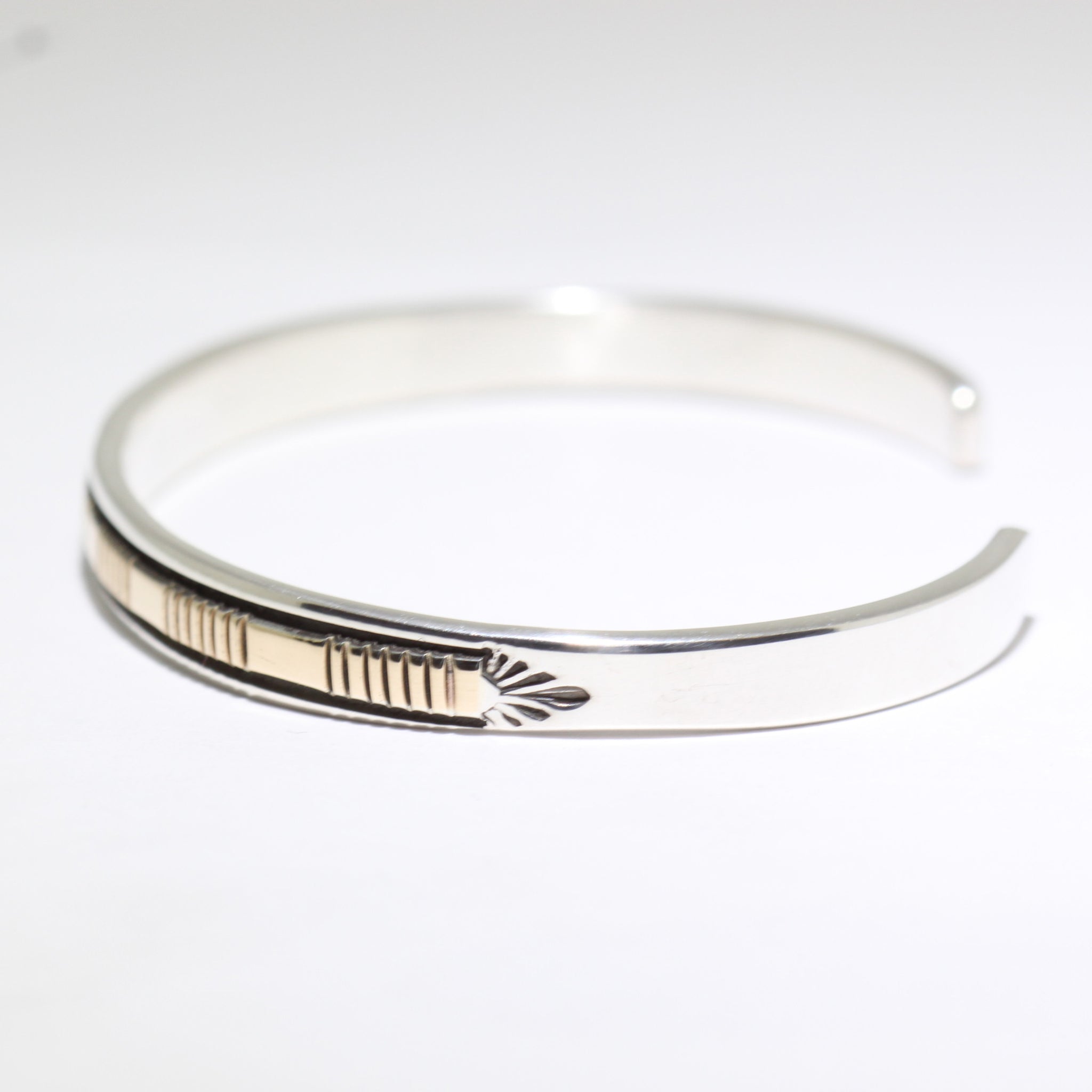 14K & Silver Bracelet by Bruce Morgan (0.20")