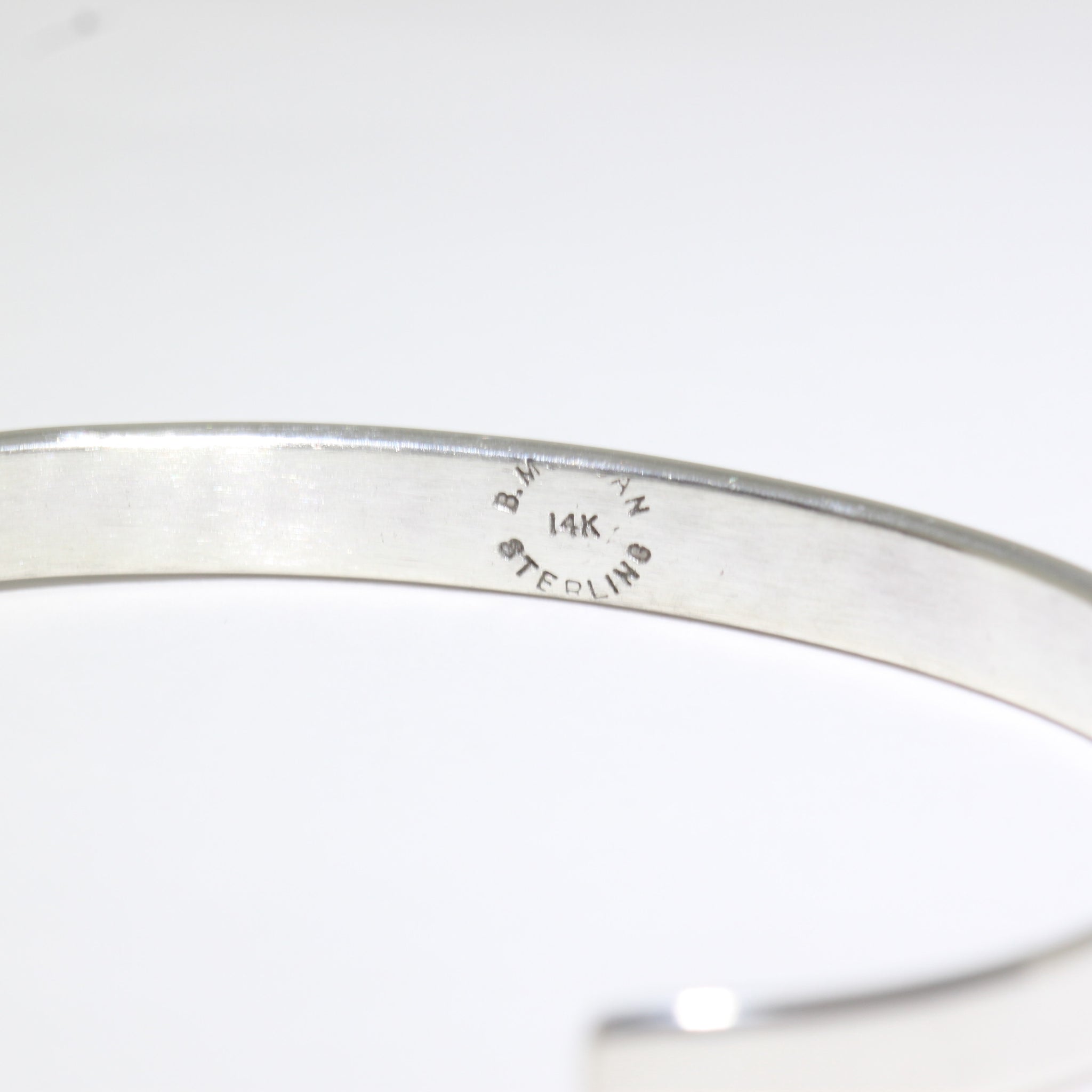 14K & Silver Bracelet by Bruce Morgan (0.20")