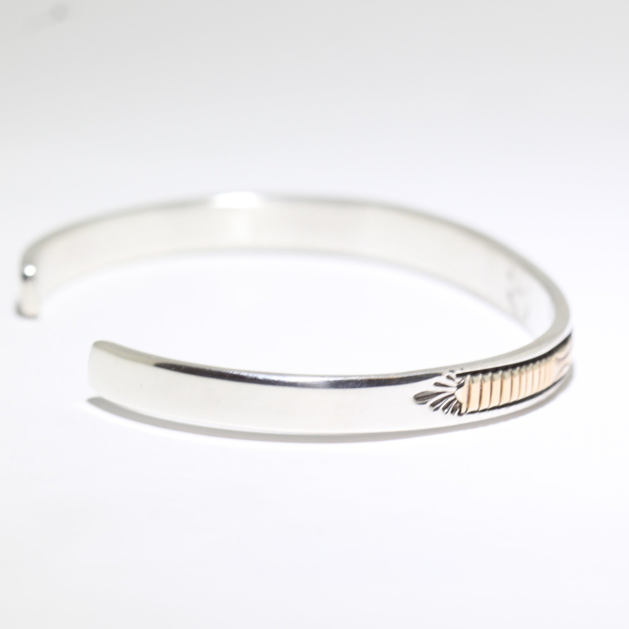 14K & Silver Bracelet by Bruce Morgan (0.20")
