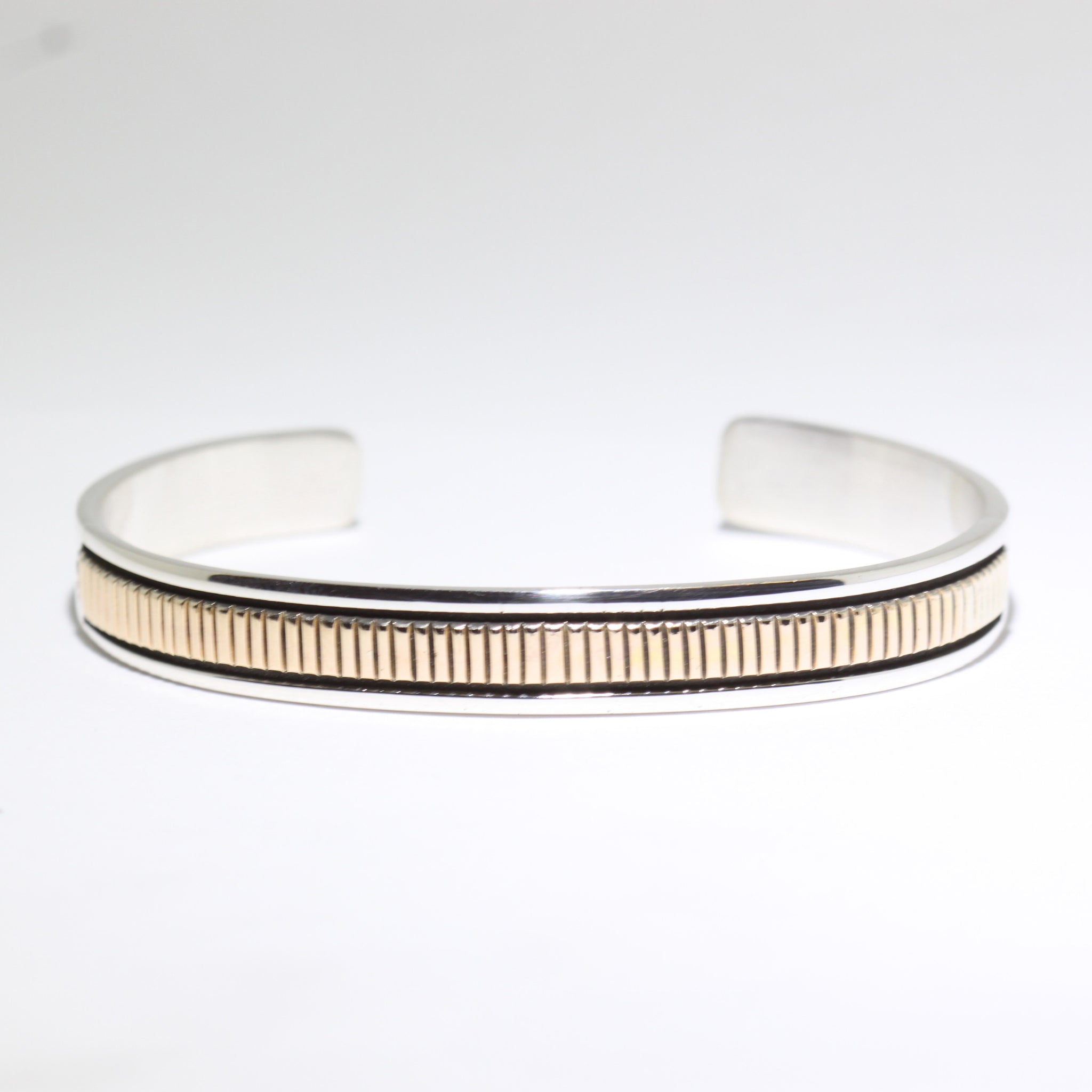 14K & Silver Bracelet by Bruce Morgan (0.37")