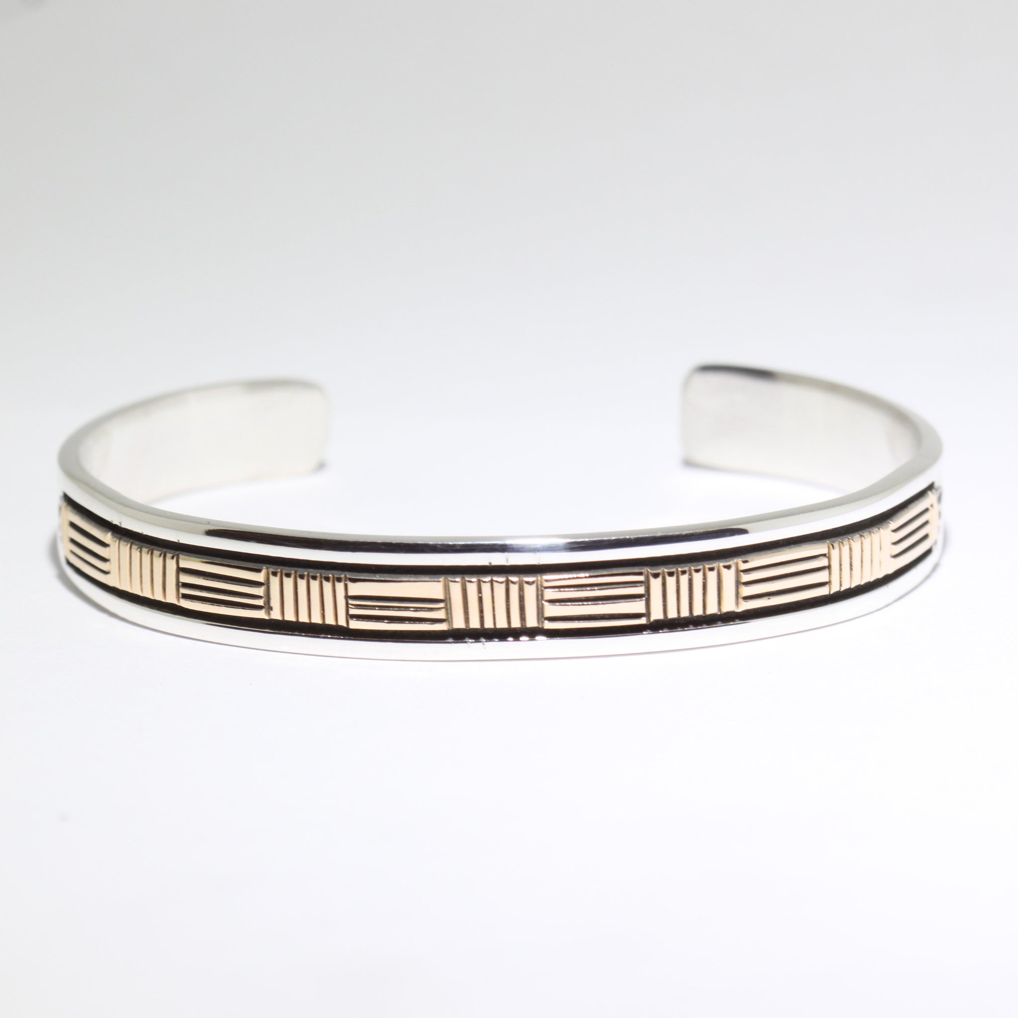 14K & Silver Bracelet by Bruce Morgan (0.37")