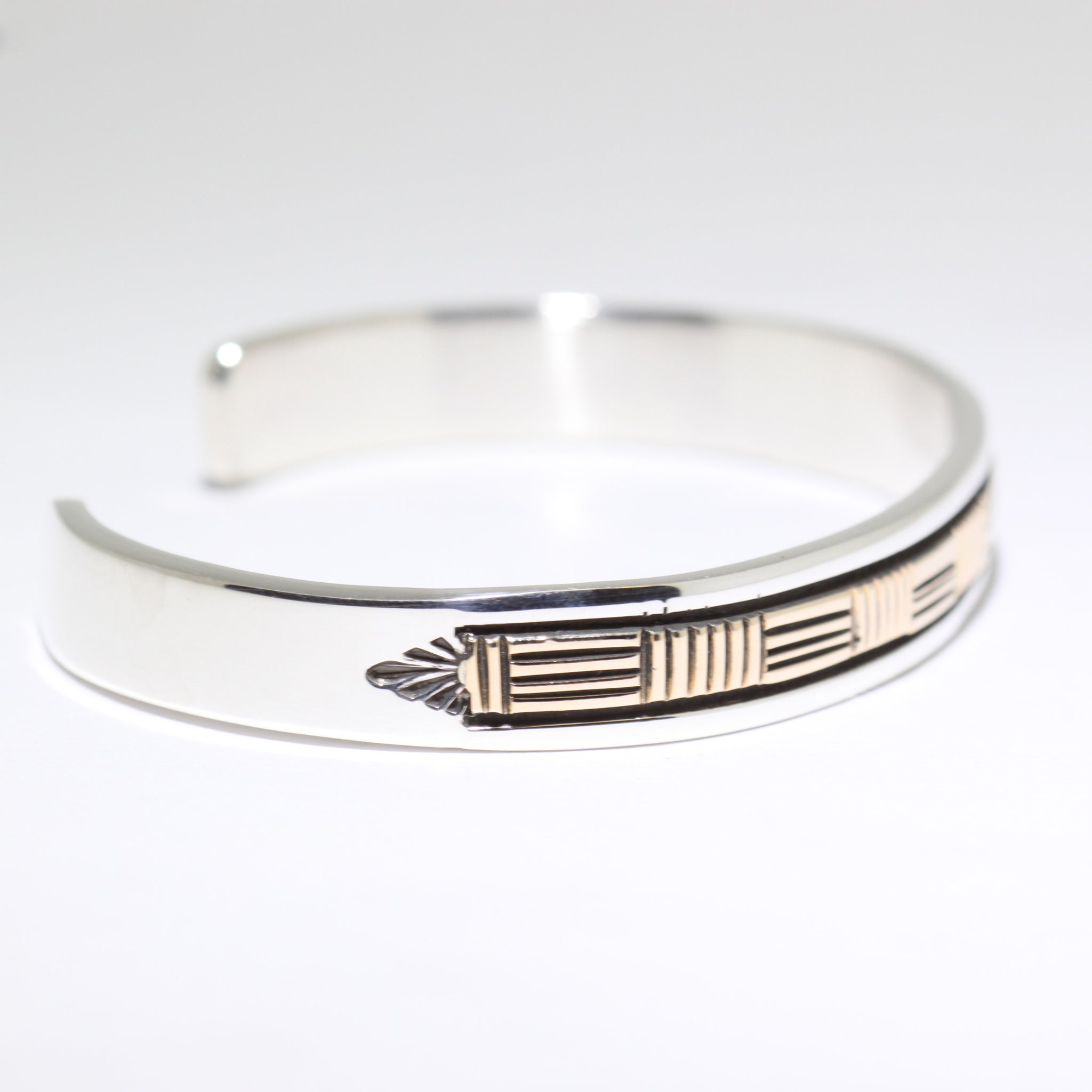 14K & Silver Bracelet by Bruce Morgan (0.37")