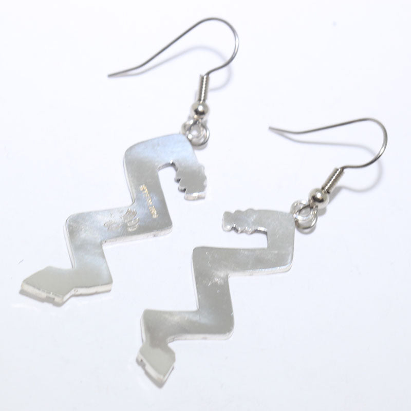Silver Earrings by Willis Humeyestewa