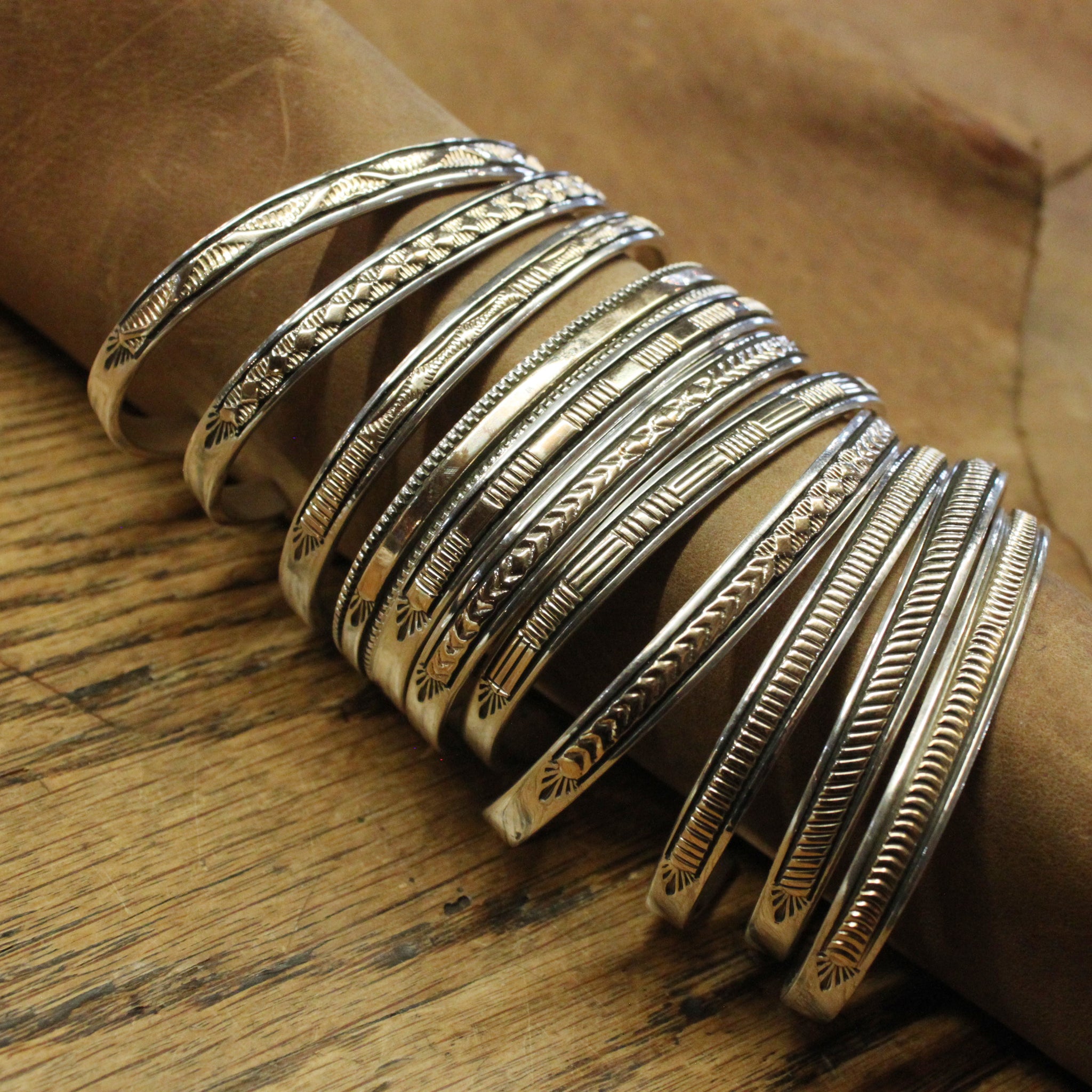 14K & Silver Bracelet by Bruce Morgan (0.20")