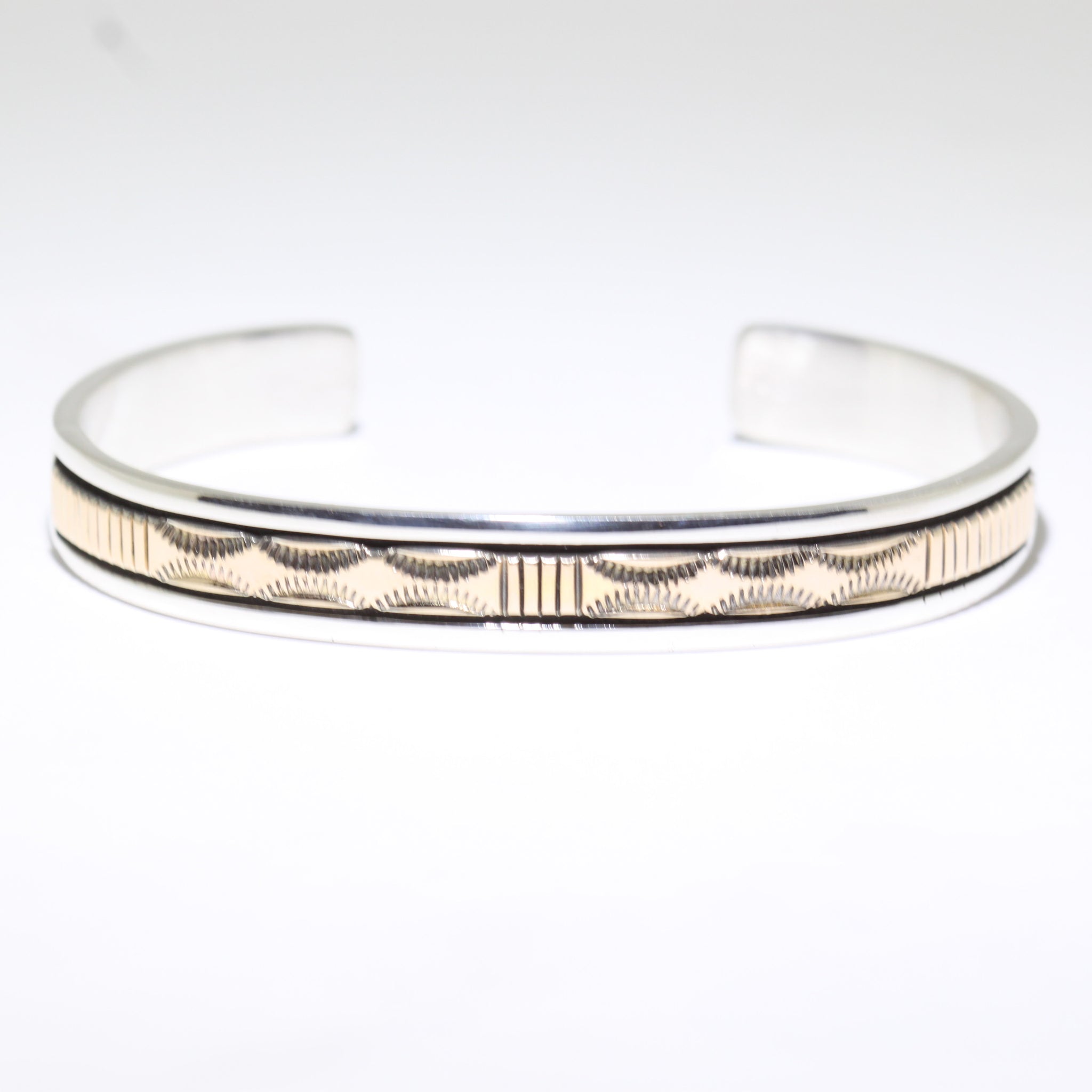 14K & Silver Bracelet by Bruce Morgan (0.37")
