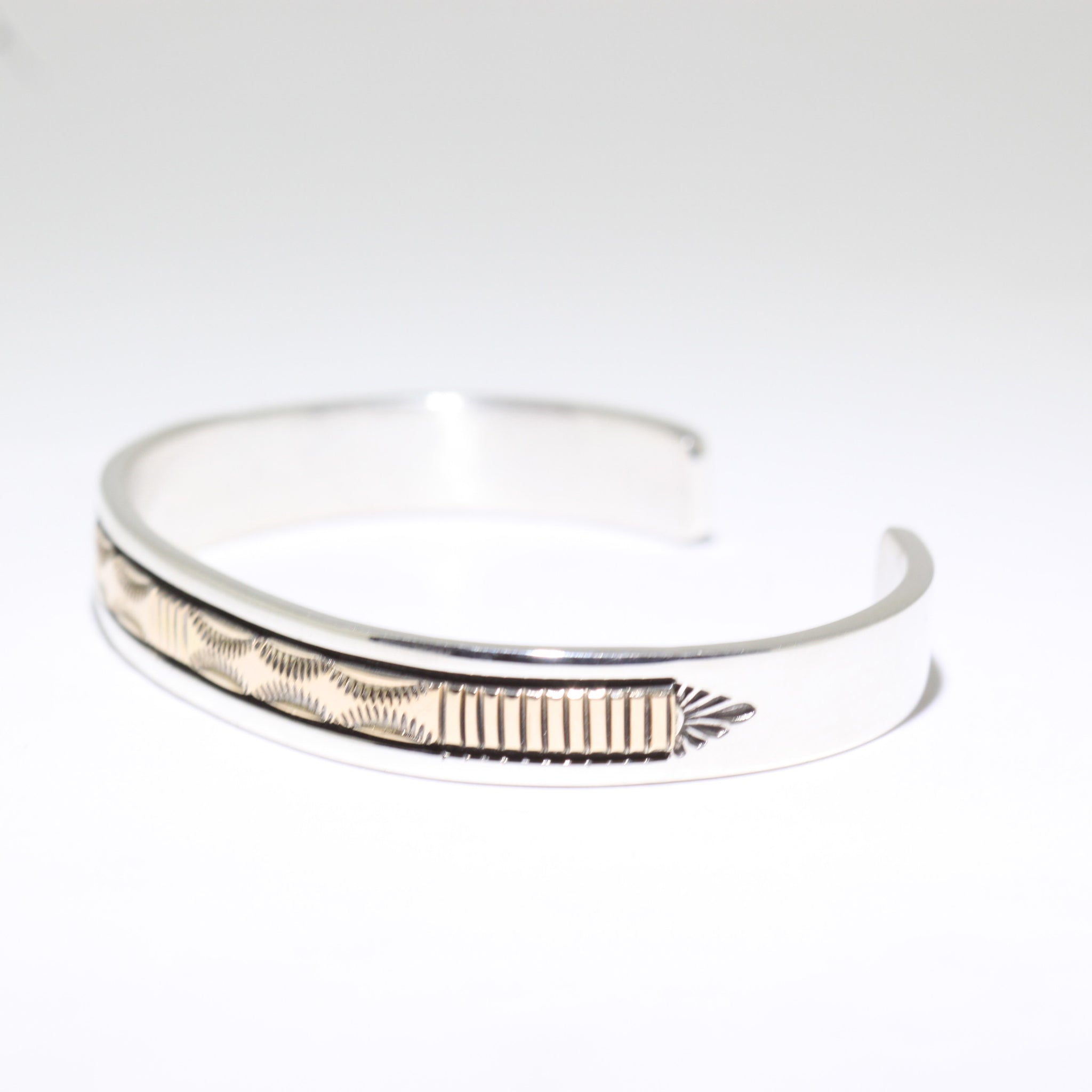 14K & Silver Bracelet by Bruce Morgan (0.37")