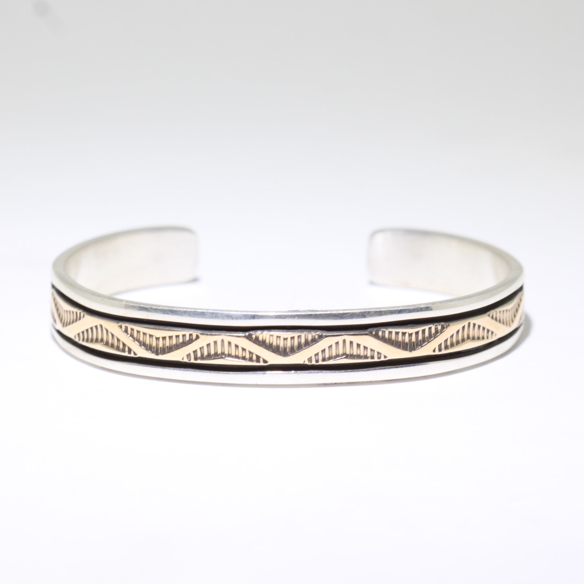 14K & Silver Bracelet by Bruce Morgan (0.37")