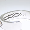 Heavy Silver/14K Bracelet by Bruce Morgan 5-1/2"