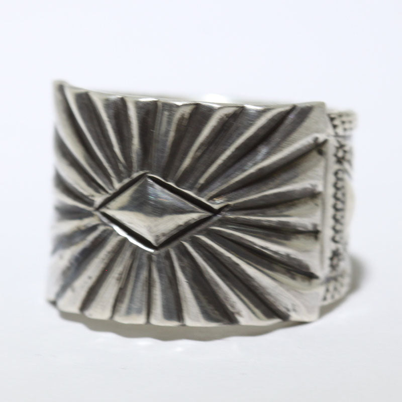 Silver Ring by Perry Shorty- 10 – Gallup Trading