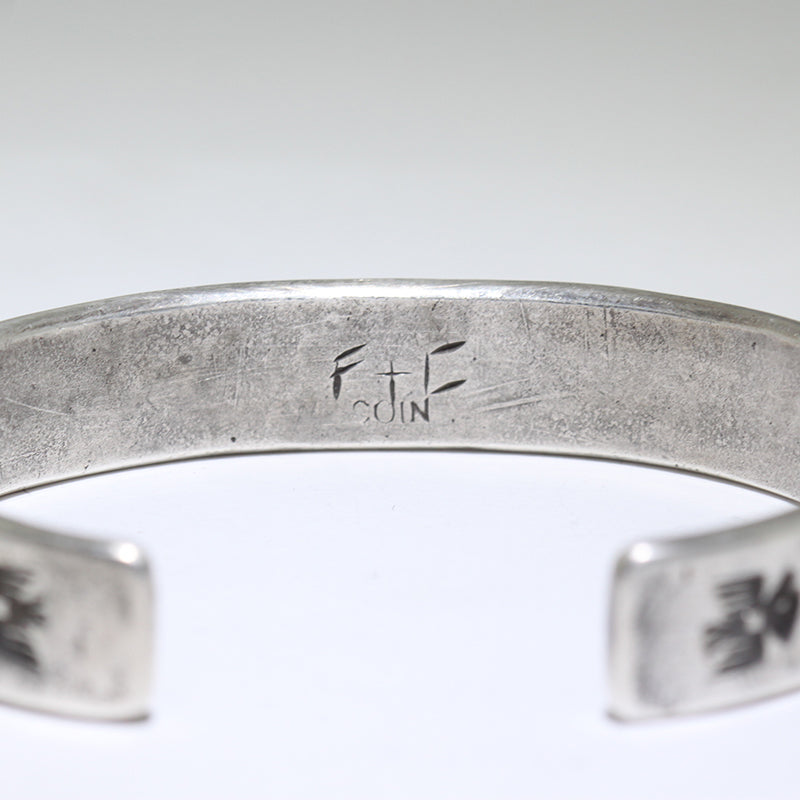 Coin Silver Bracelet by Falcon Trading Co. 6"