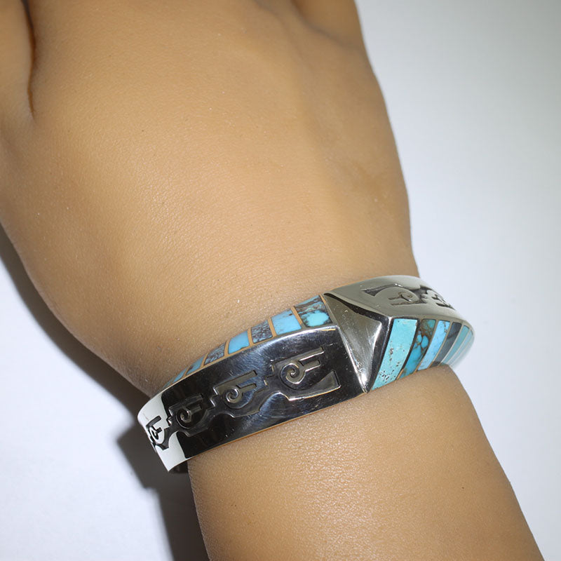 Inlay Bracelet by Lonn Parker 5-1/4"
