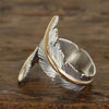 Feather Adjustable Ring by Harvey Mace