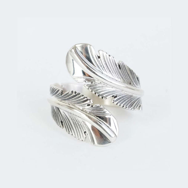 Feather Adjustable Ring by Harvey Mace