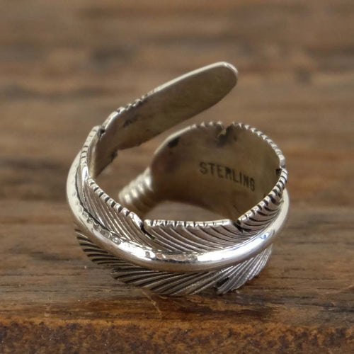 Feather Adjustable Ring by Harvey Mace