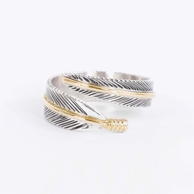 アクセサリー Harvey Mace feather ring Feather Adjustable Ring by Harvey Mace – Gallup Trading