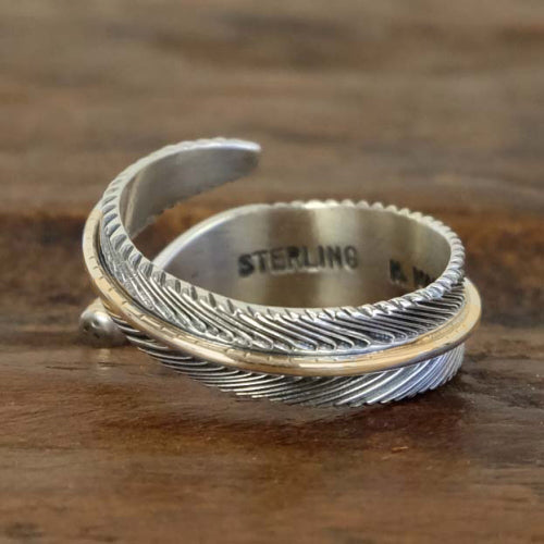 Feather Adjustable Ring by Harvey Mace – Gallup Trading