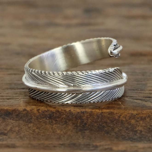 Feather Adjustable Ring by Harvey Mace – Gallup Trading