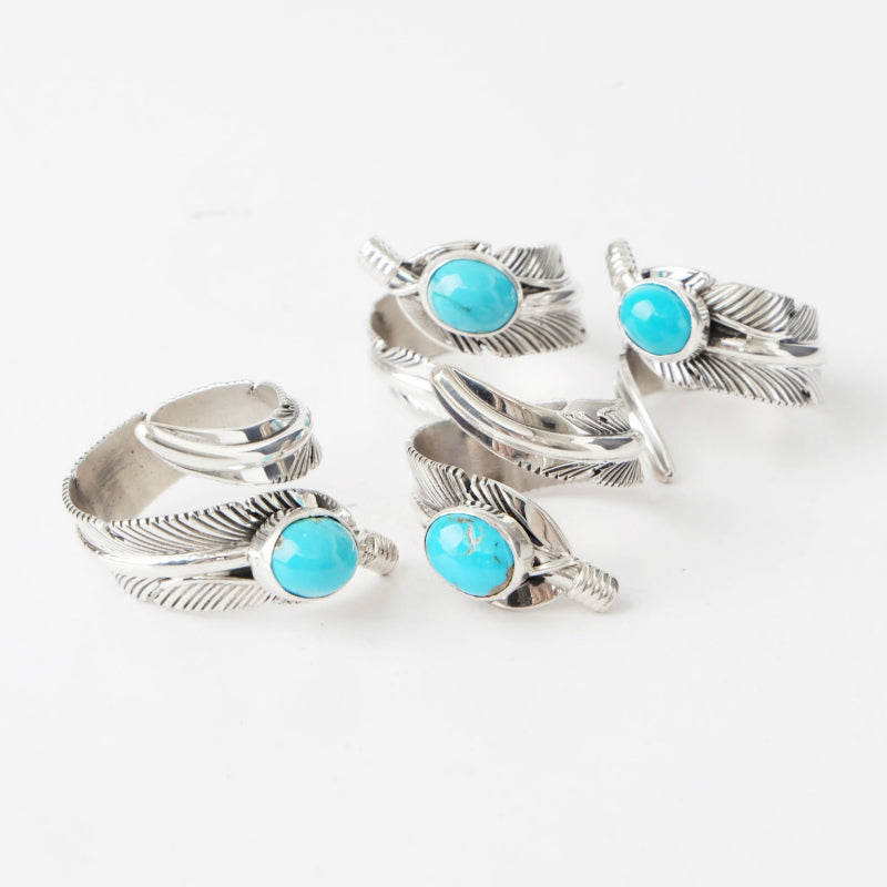 Feather Adjustable Ring by Harvey Mace