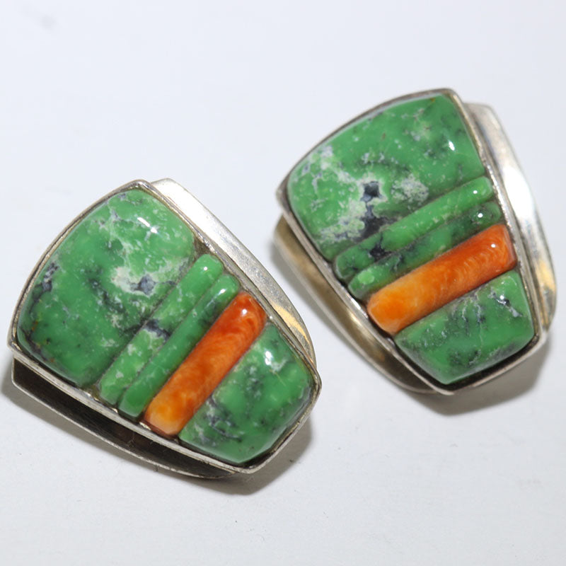 Inlay Pendant Set by Kenneth Bitsie