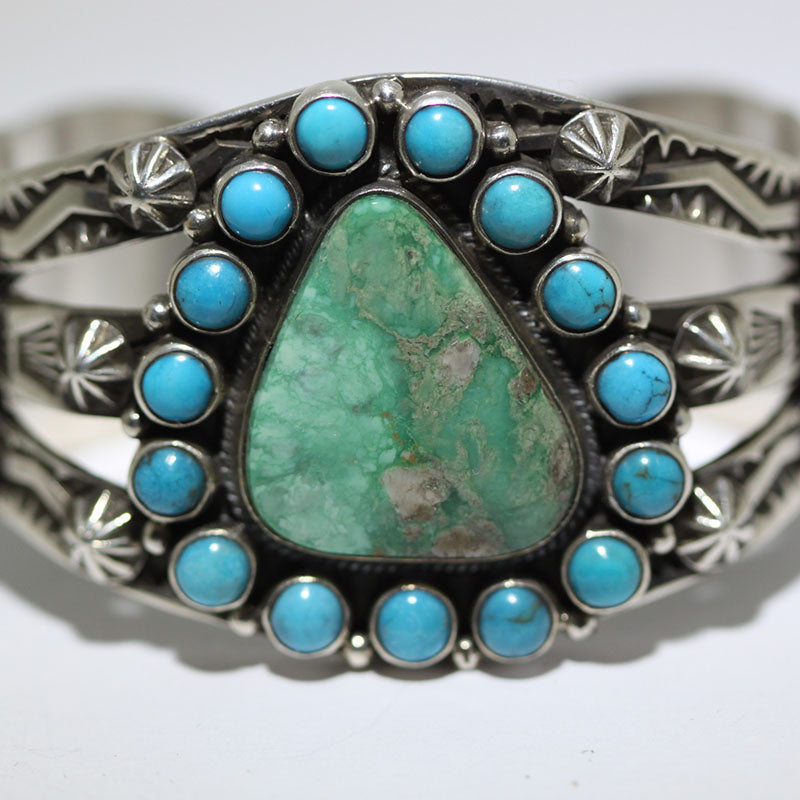 Stamp and Cluster Bracelet by Darrell Cadman