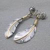 Feather earrings by Harvey Mace
