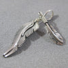 Feather pendant by Harvey Mace (silver or gold)