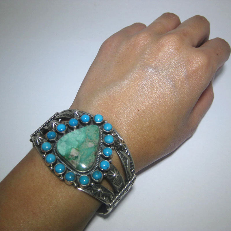 Stamp and Cluster Bracelet by Darrell Cadman