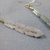 Feather earrings by Tanya Mace (silver or gold)