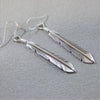 Feather earrings by Tanya Mace (silver or gold)