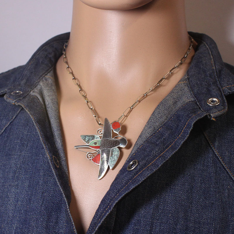 Inlay Pendant by Harland & Monica Coonsis