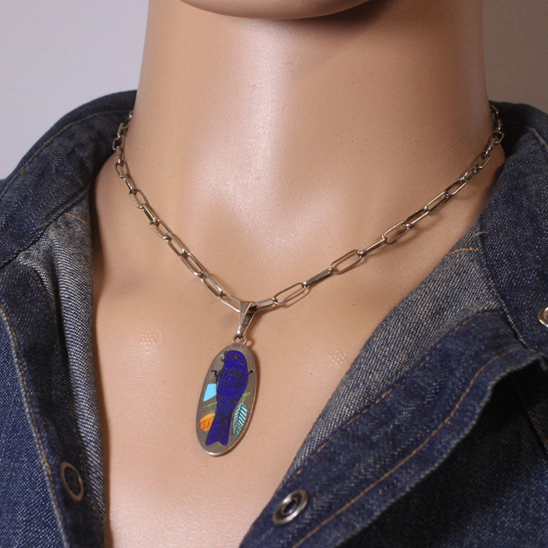 Inlay Pendant by Harland & Monica Coonsis