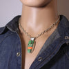 Inlay Pendant Set by Kenneth Bitsie