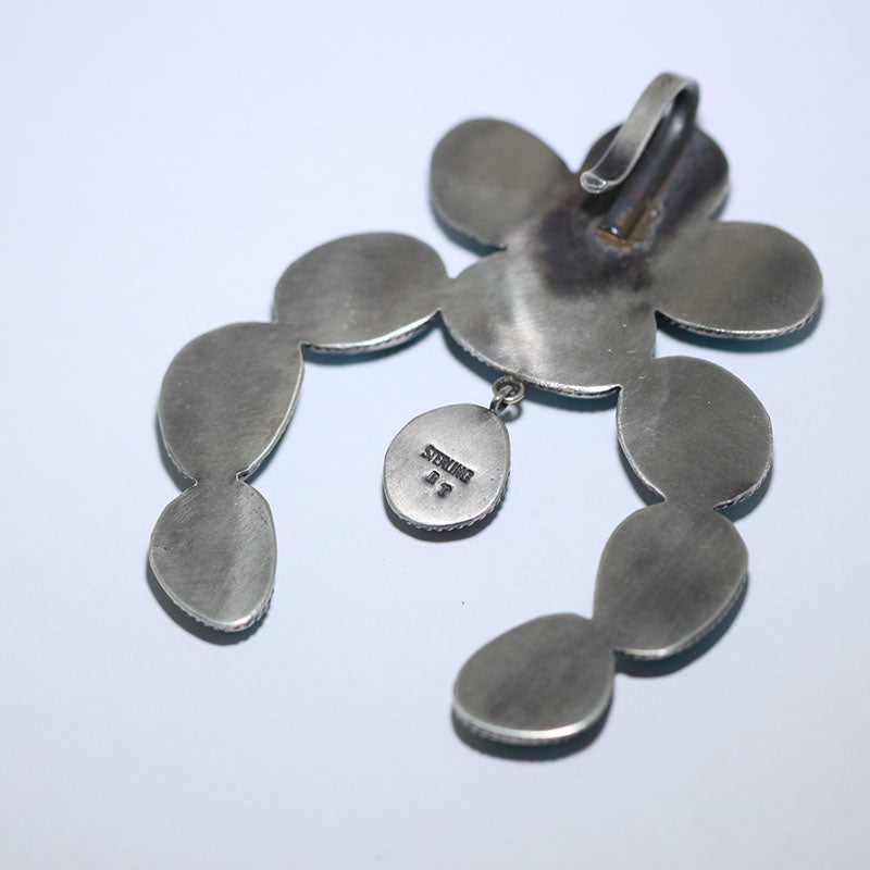 Red Mountain Naja Pendant by Robin Tsosie