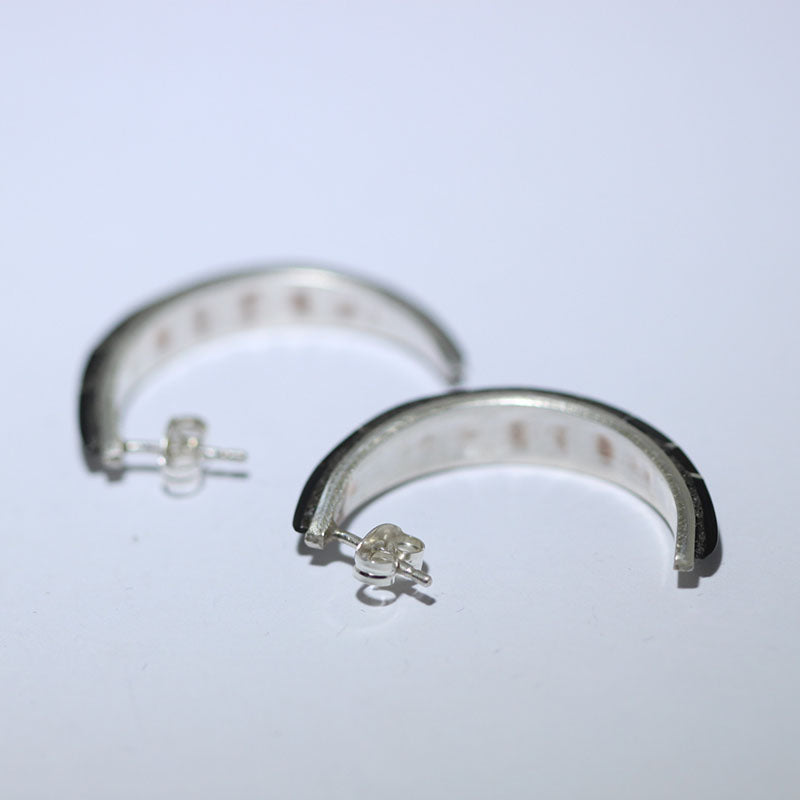 Handmade Zuni hoop Earring